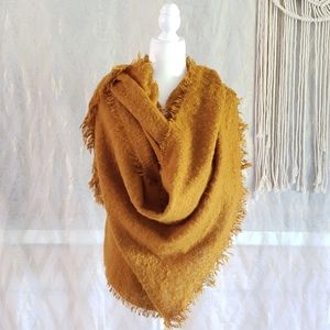 Anthropologie Joyeux burnt orange shawl